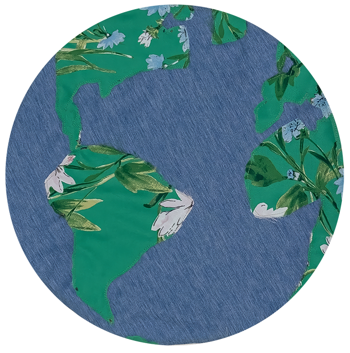 earth made of fabrics